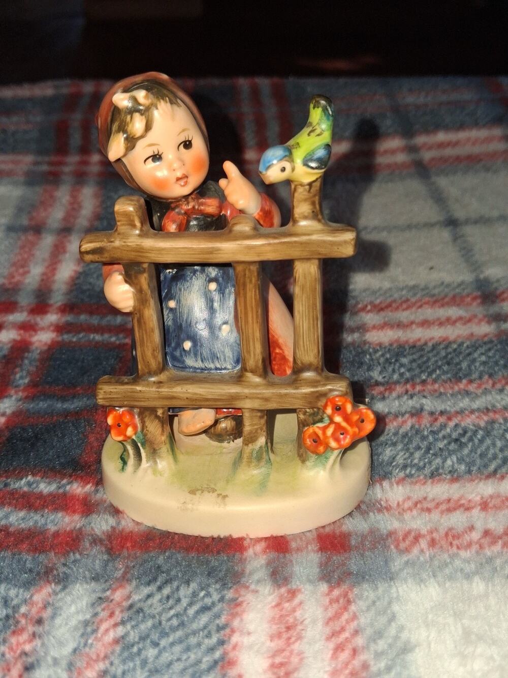 Goebel Hummel #203 "Signs of Spring" Vintage Figurine W. Germany - One Bare Foot